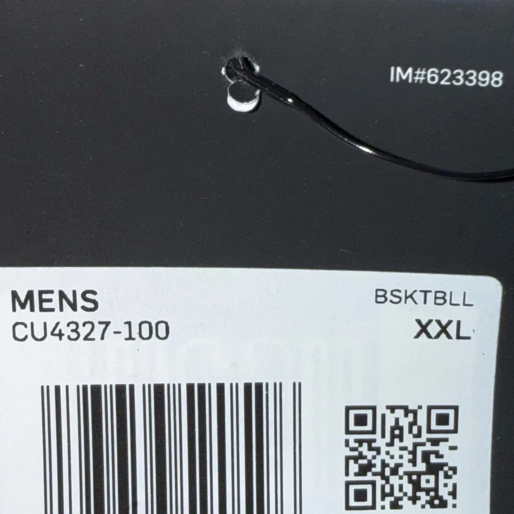 Nike White Shorts with Black Logo - Picture 4 of 5